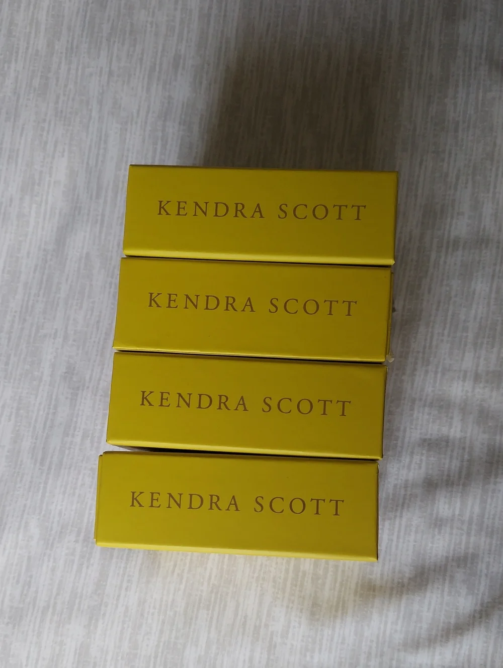 Kendra Scott Empty Jewelry Boxes (4) and Pouches (4) Magnetic Closure